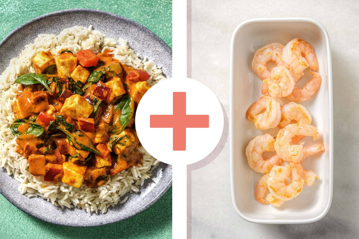 Paneer et crevettes de style kadai