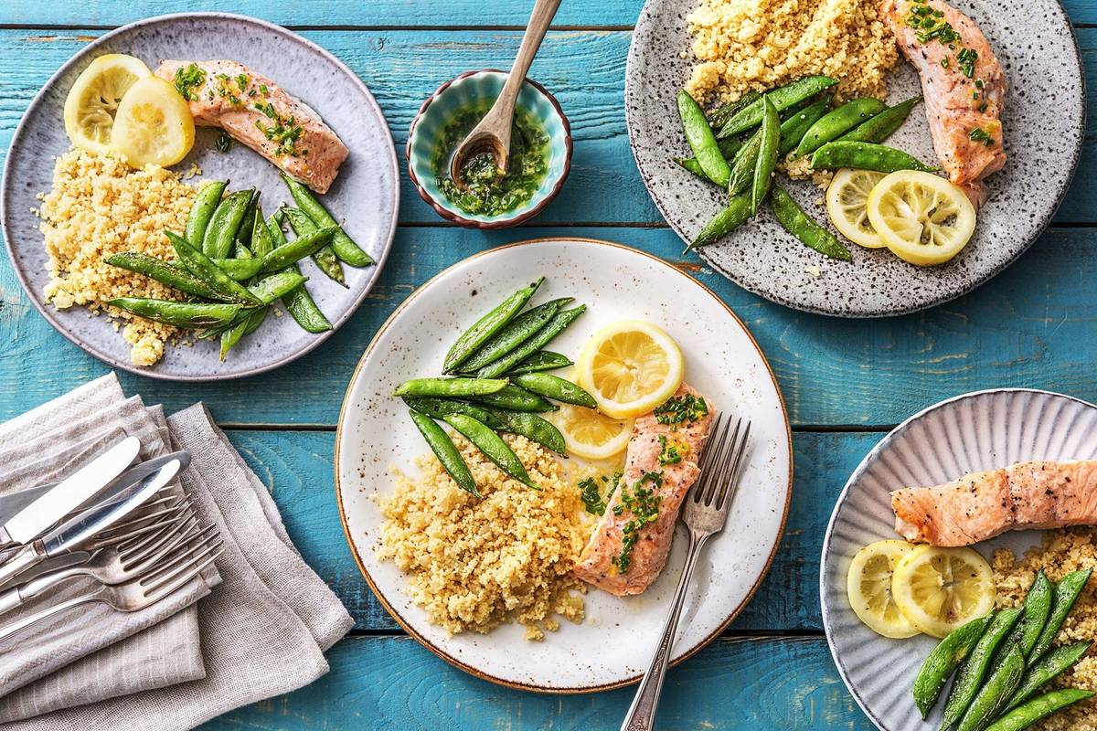 Lemon-Chive Salmon en Papillote