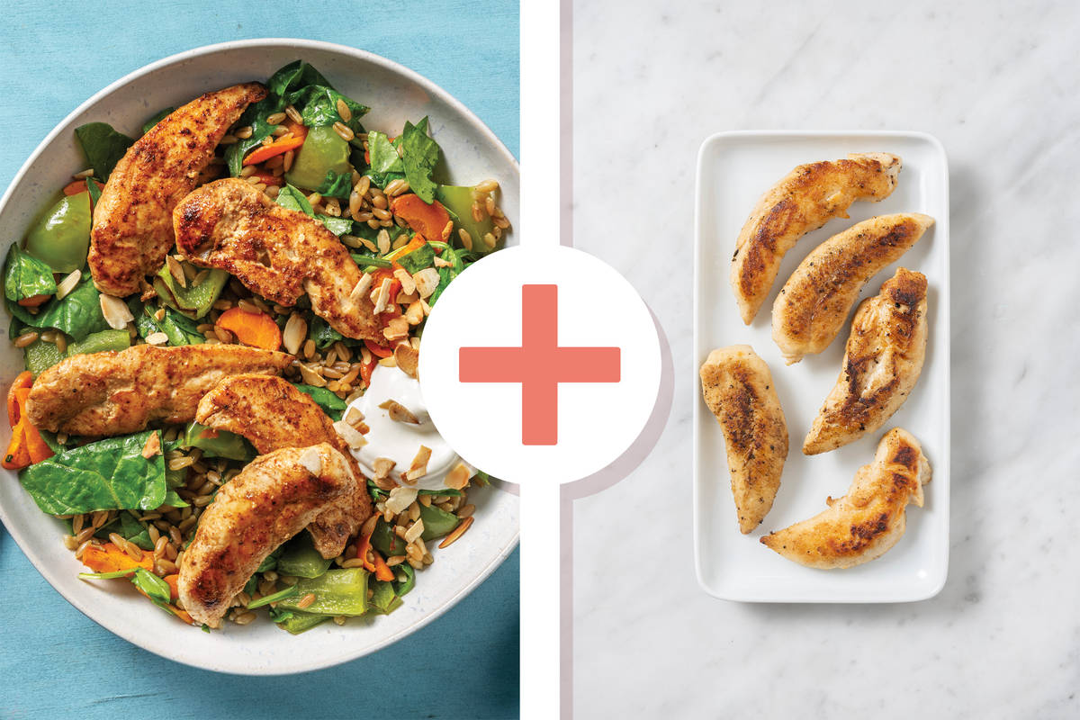Double Nan's Chicken & Roast Veggie Freekeh