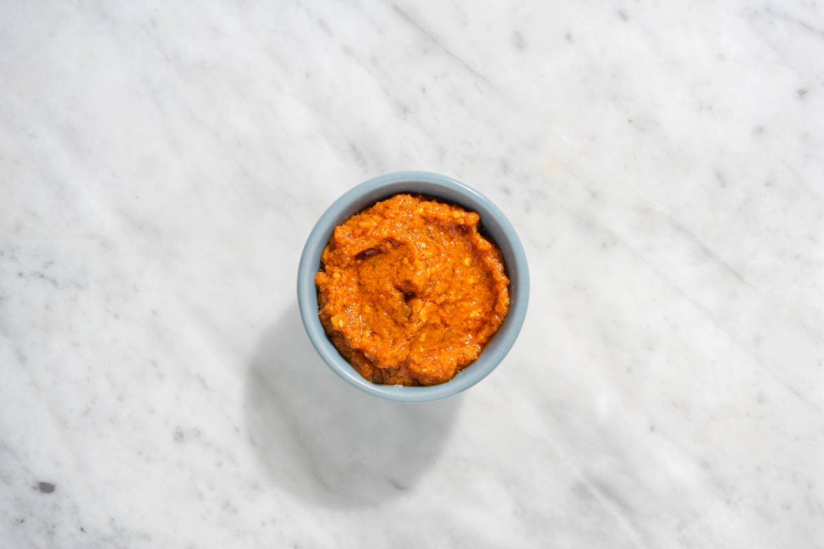 Pesto de poivrons rouges en extra