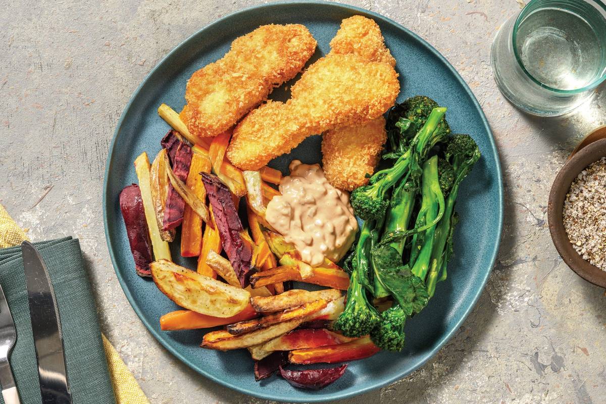 Double Parmesan-Crumbed Chicken