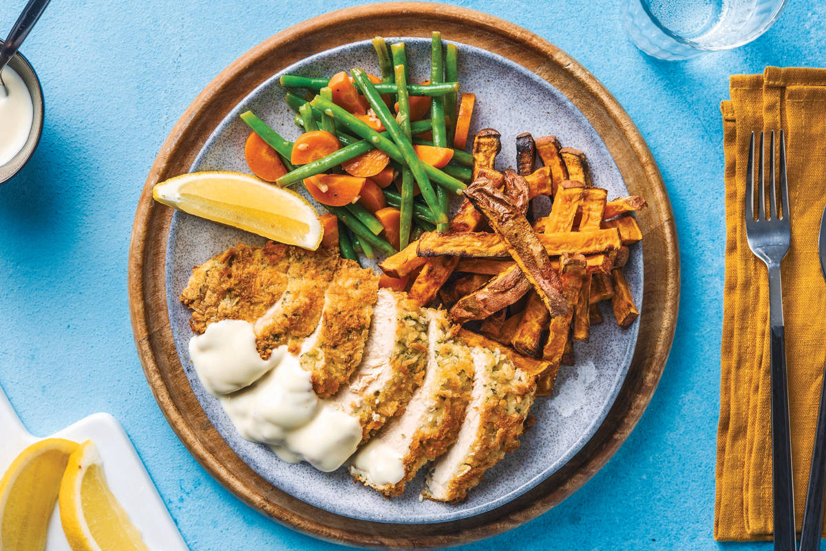 Parmesan-Crumbed Chicken