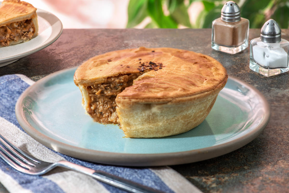 Tourte à l'effiloché de porc