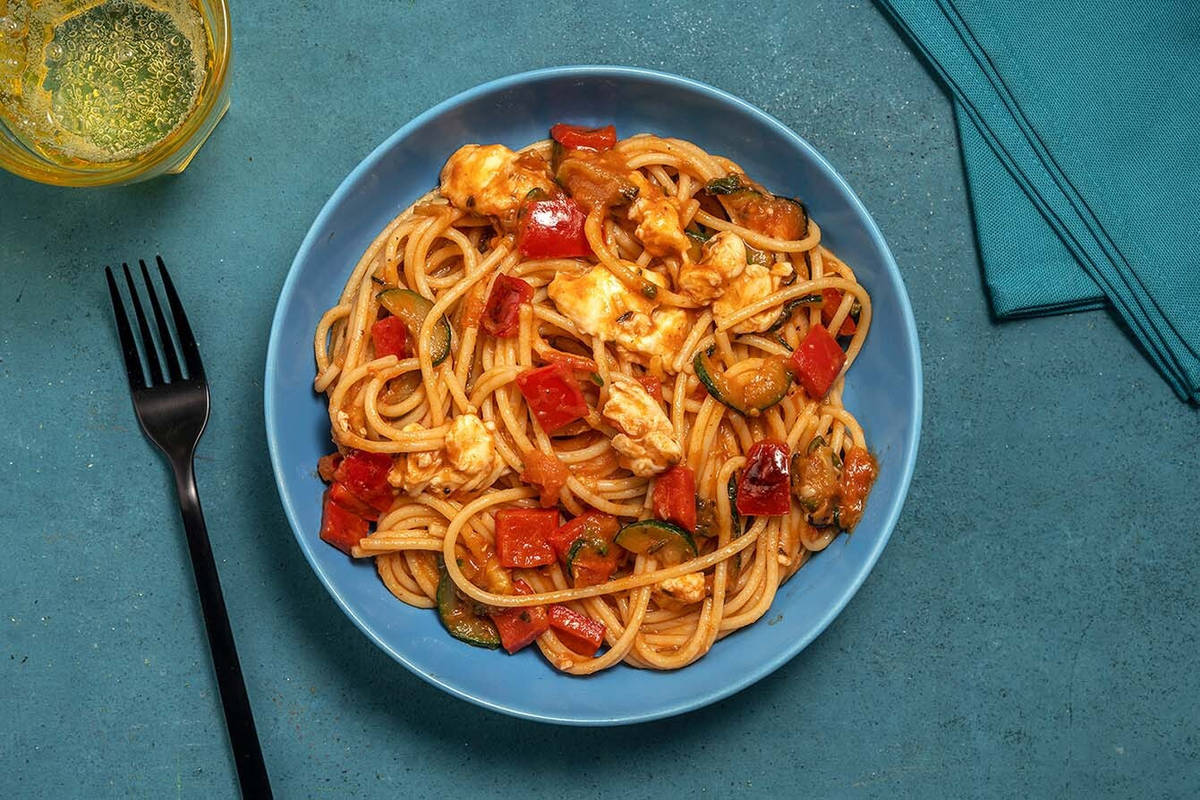 Pâtes à la mozzarella fraîche