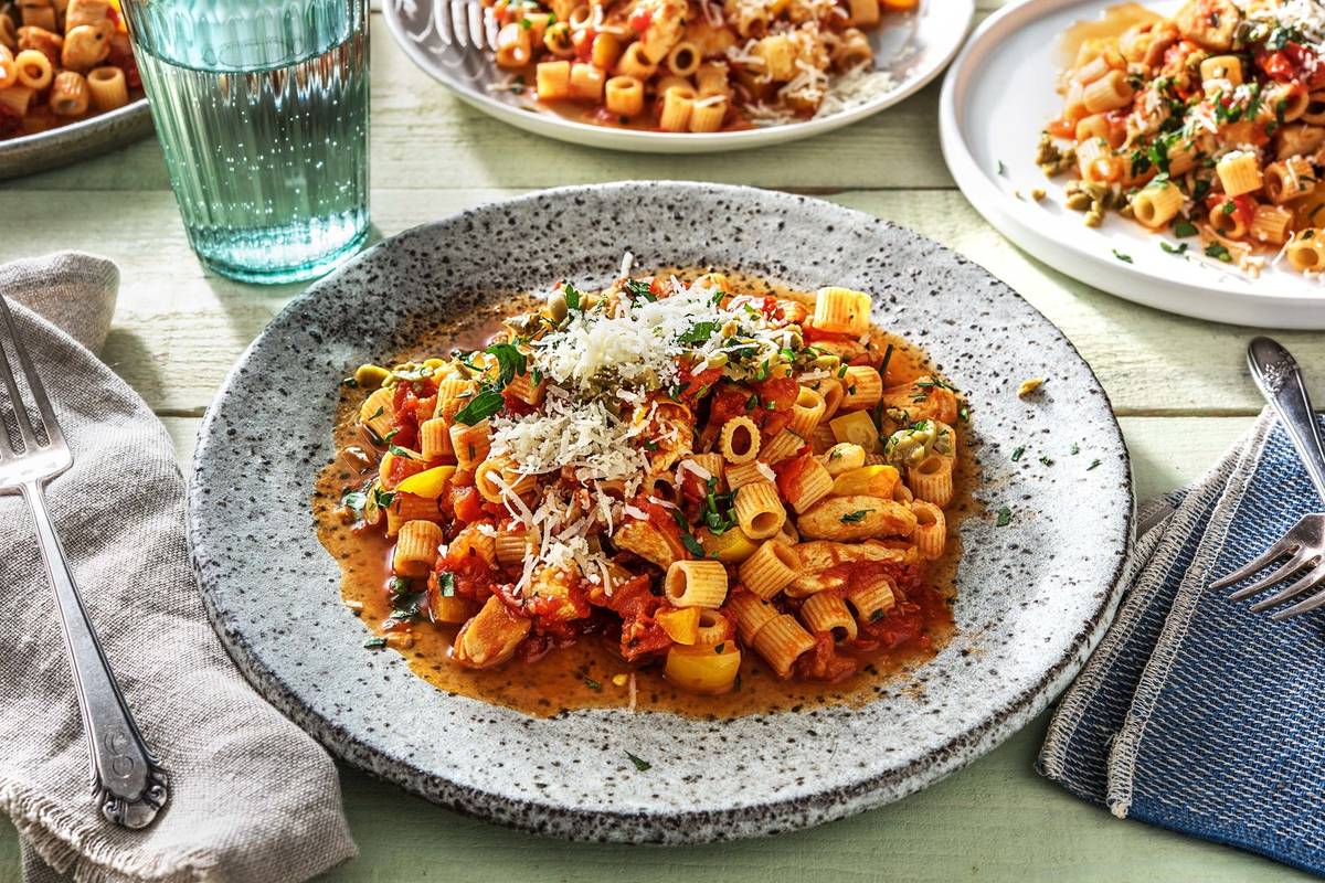 Roman-Style Chicken Pasta