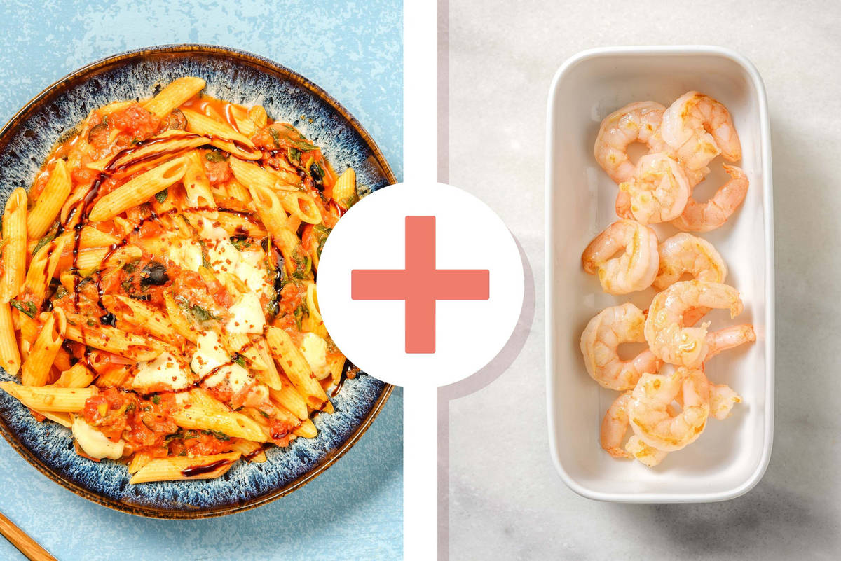 Zesty Tomato, Shrimp and Penne Al Forno
