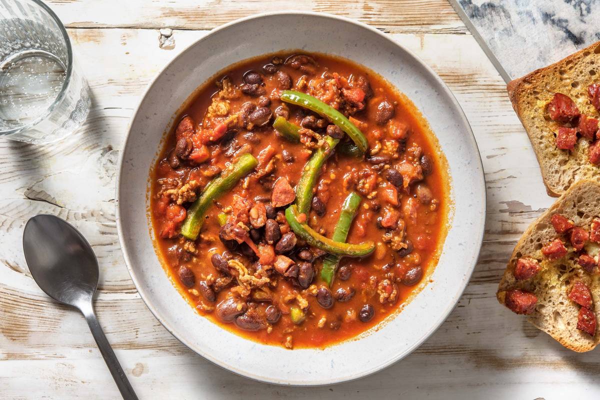 Peri Peri Pork and Blackbean Stew