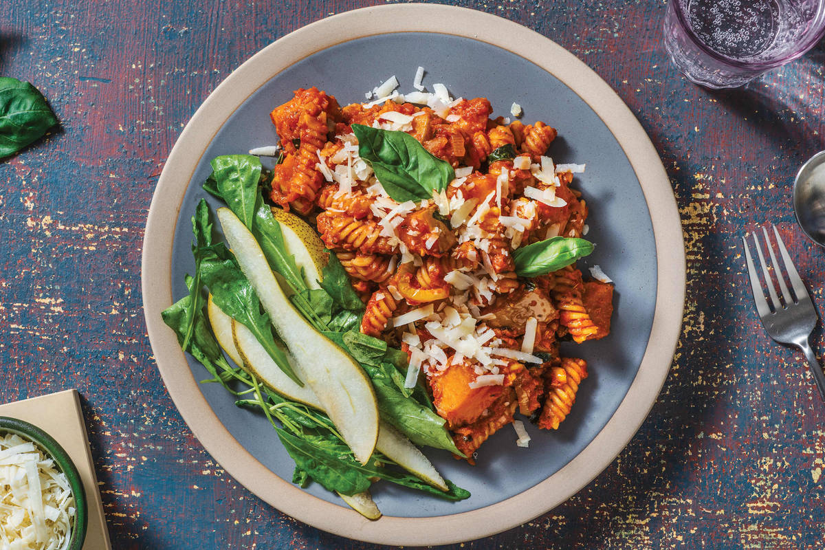 Pesto Roasted Vegetable Fusilli 