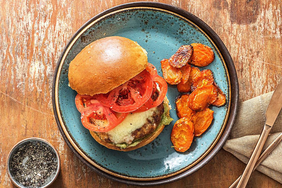Pesto Turkey Burgers