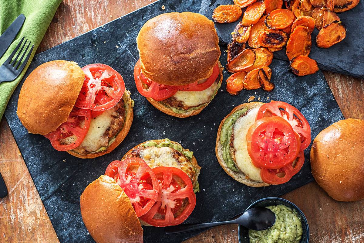 Pesto Turkey Burgers