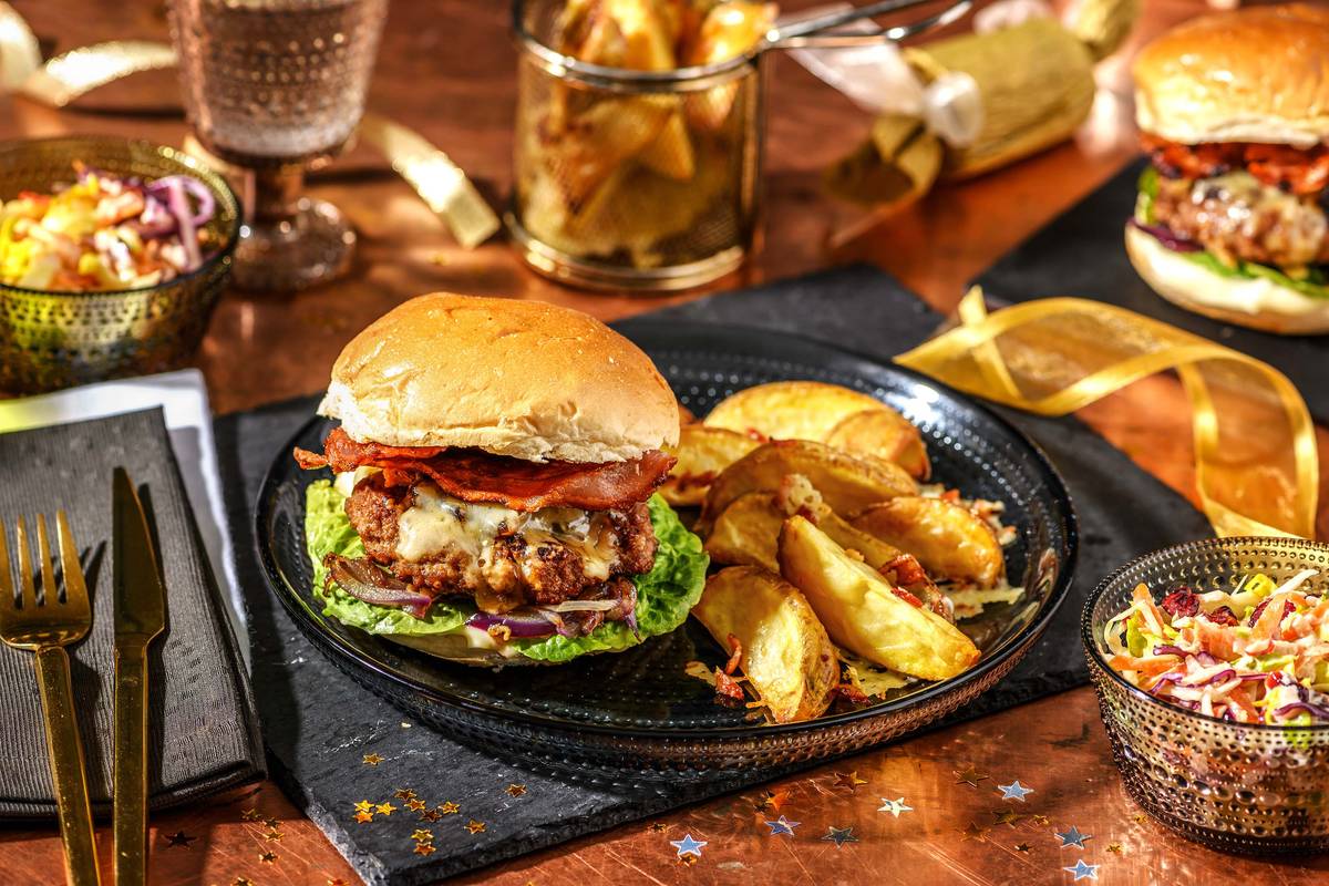 Pigs Under Blanket Burger