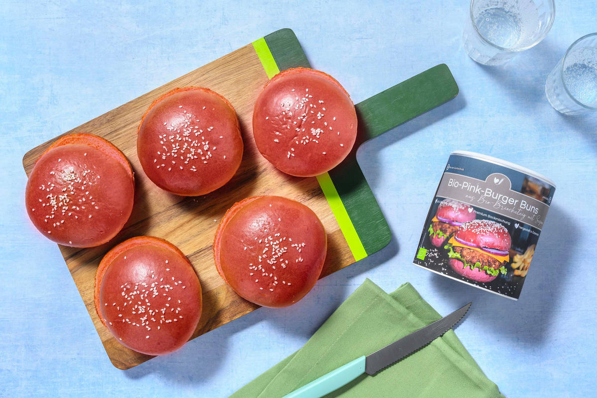 Pink Burger Buns