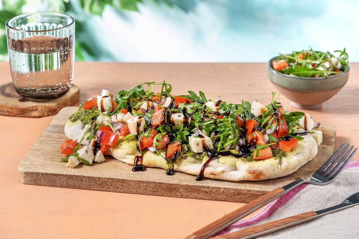 Pinsa Verde! mit Bruschetta-Topping