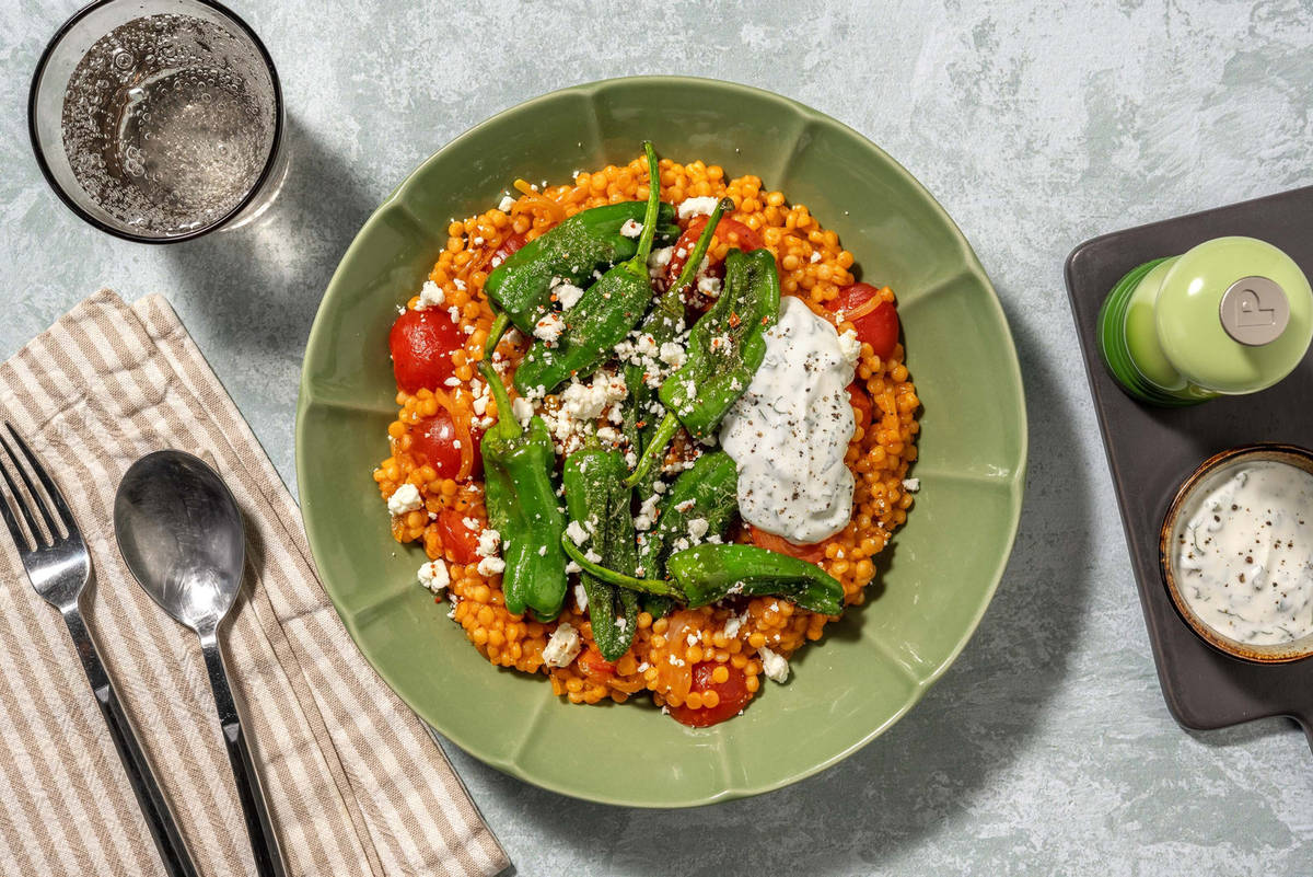 Piri-Piri-Perlencouscous mit Pimientos 