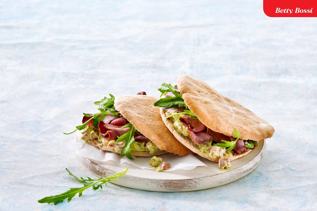 Pitabrot mit Roastbeef
