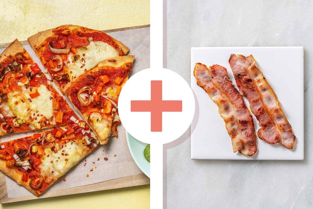 Fresh Mozzarella Bacon and Zesty Marinara Pizza