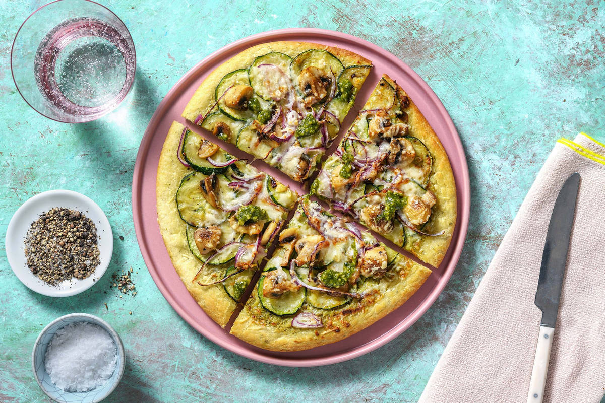 Pizza bianco met bloemkoolbodem