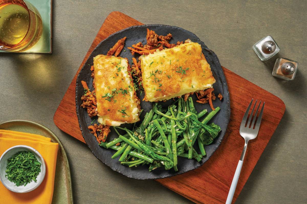 Double Plant-Based Mince Cottage Pie