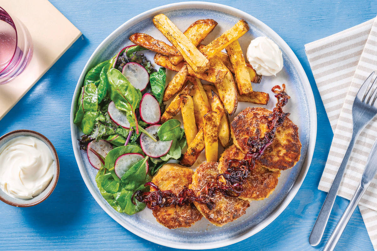 Plant-Based Pesto & Cannellini Bean Patties