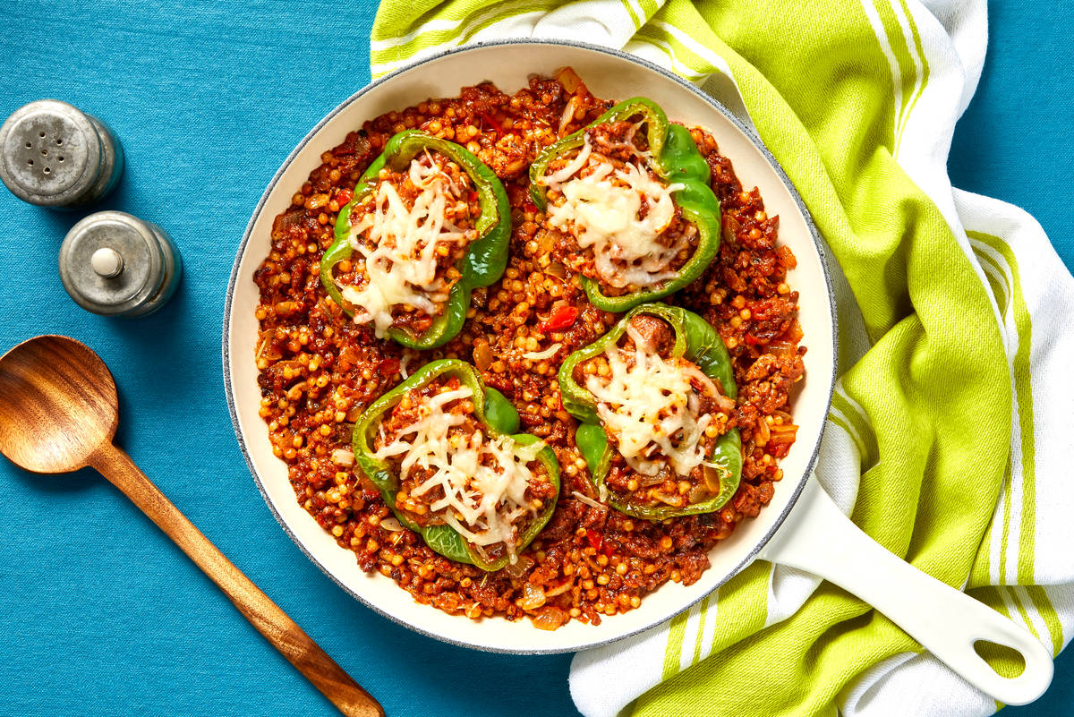 Plant-Based Protein Stuffed Peppers