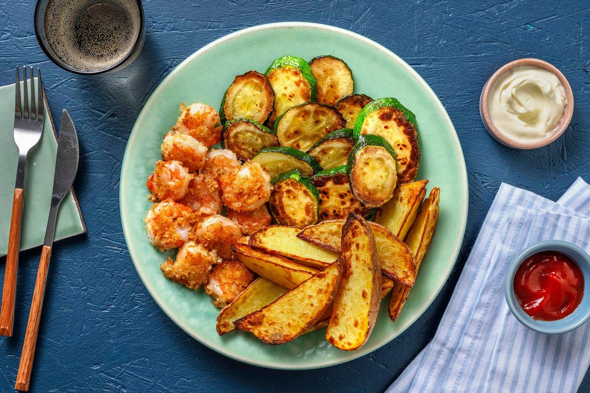 Breaded Shrimp Platter