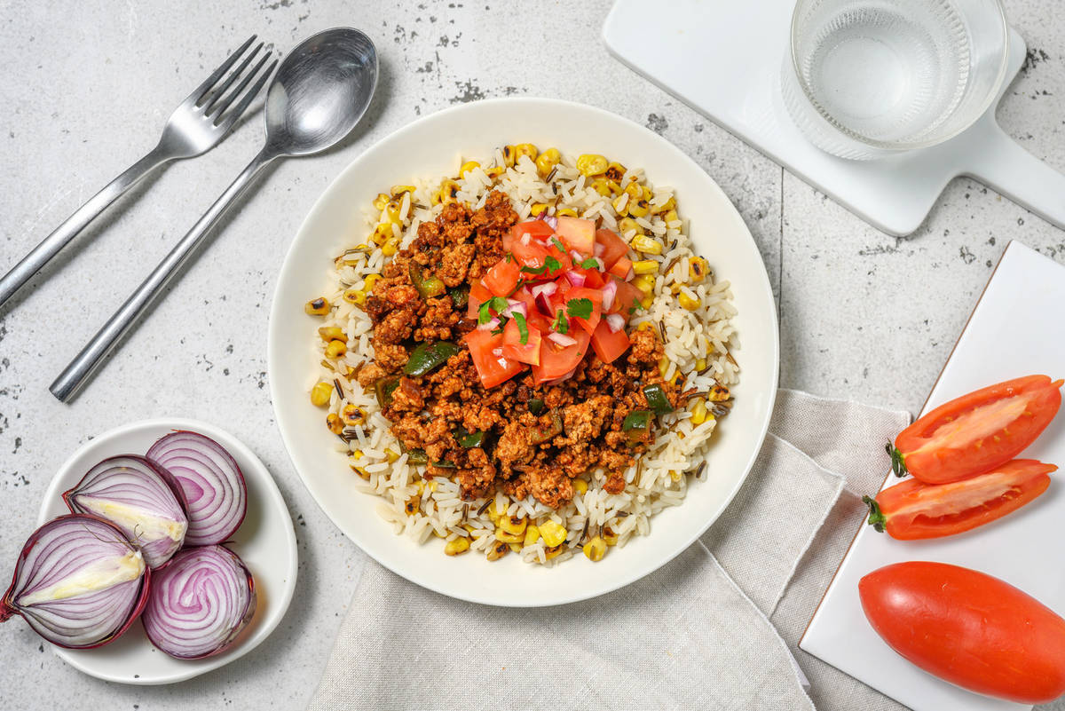 Cal Smart Southwest Protein Shreds Skillet