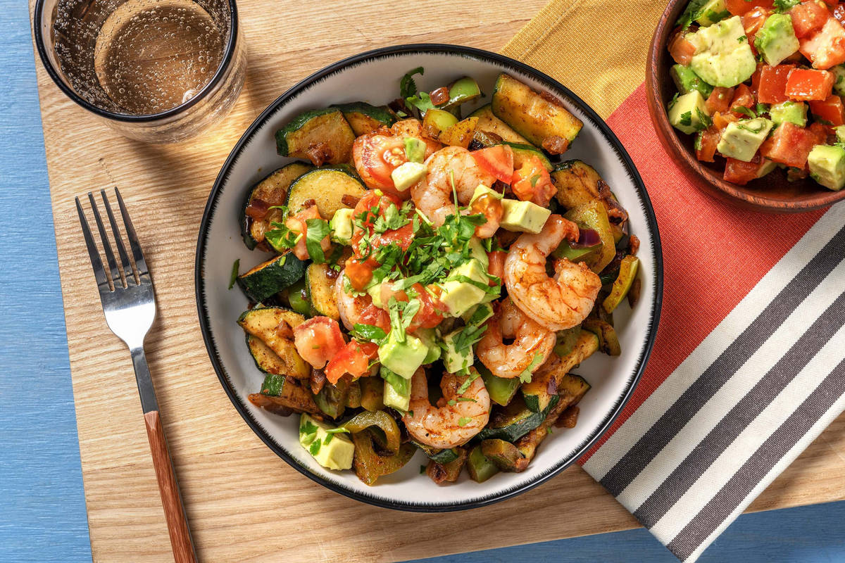 Smart Mexican Shrimp Skillet