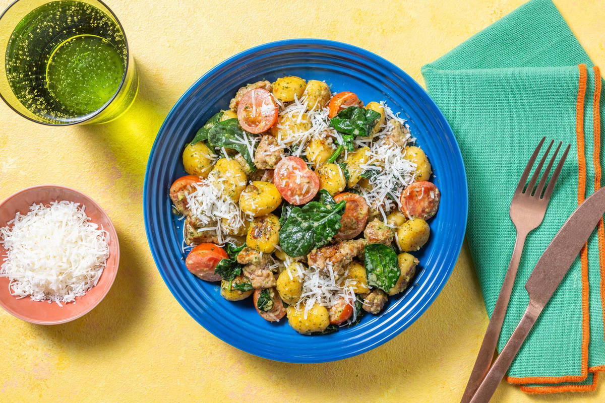 SuperQuick Plant-Based Protein Shreds Gnocchi Skillet