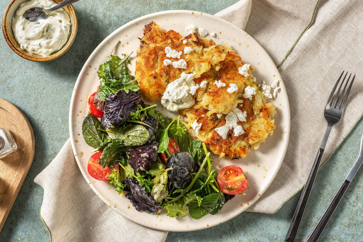 Potato and Goat Cheese Hash