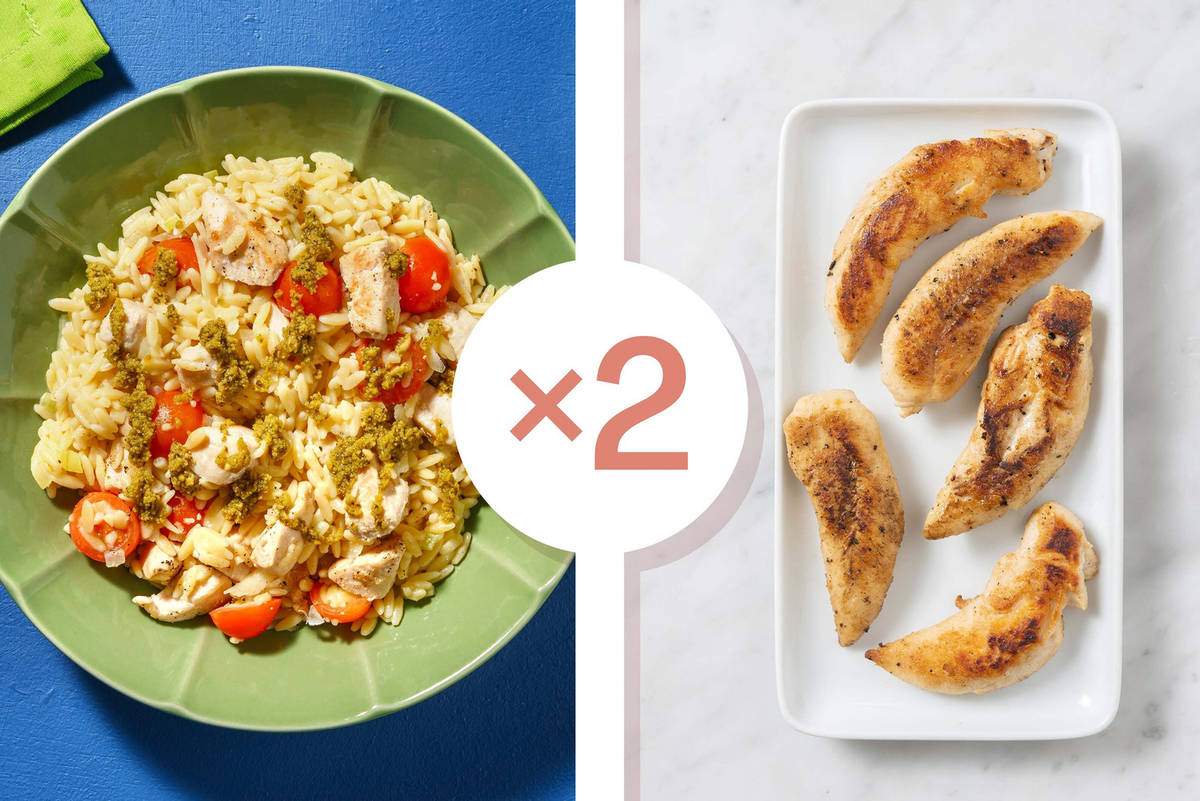 One-Pan Double Chicken and Orzo