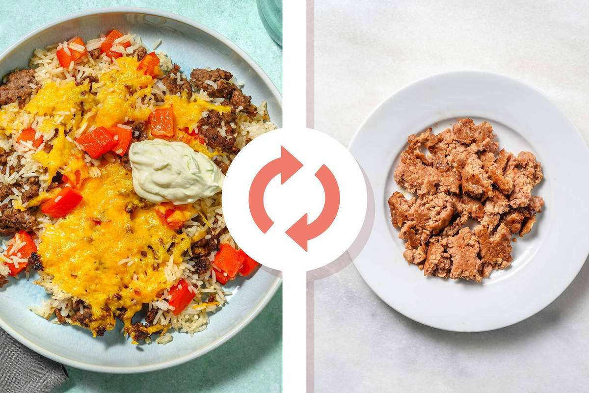 Tex-Mex Beyond Meat® and Rice Skillet