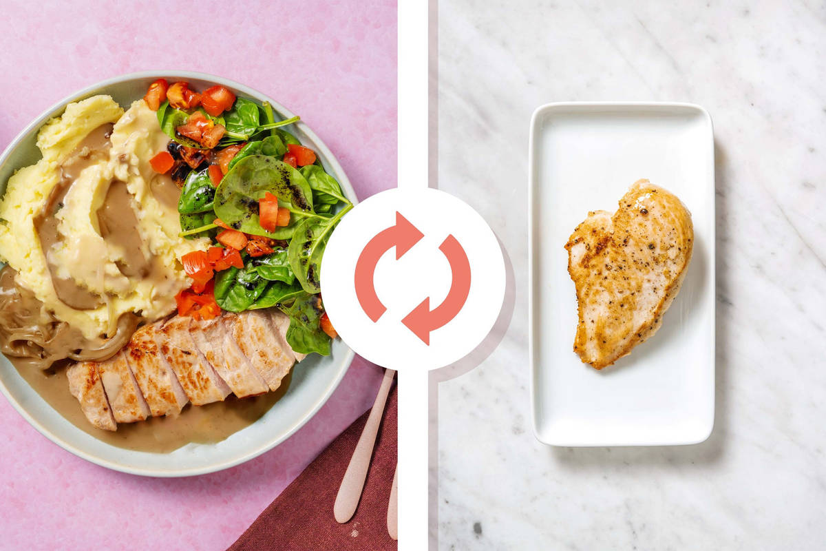 Poitrines de poulet à l’oignon