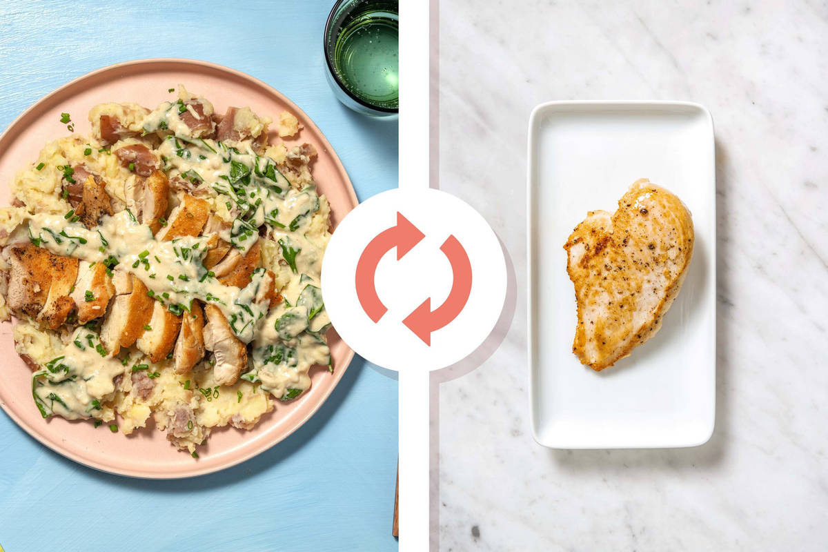 Creamy Garlic Chicken Breast and Spinach