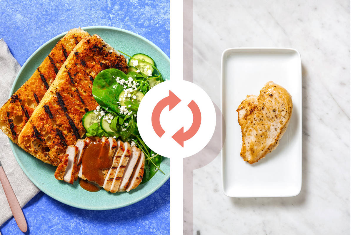 Poitrines de poulet grillées aux figues et au romarin