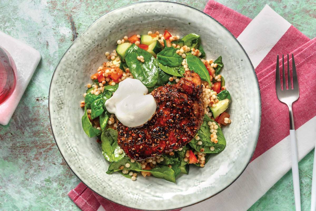 Pomegranate-Glazed Pork Steak