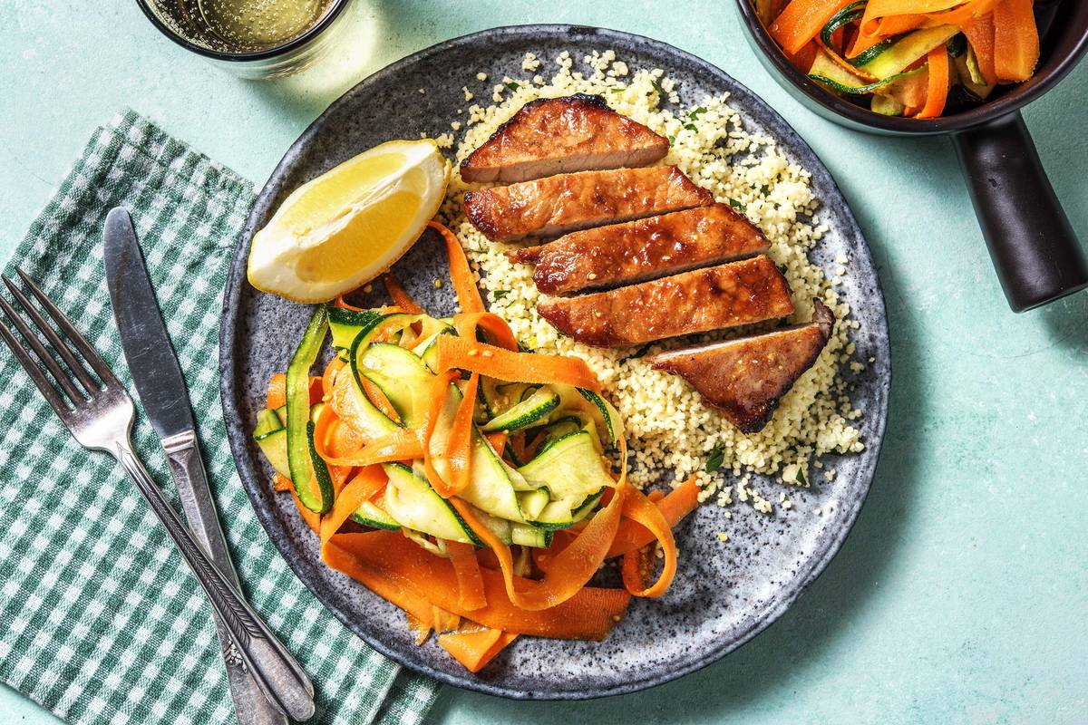 Pomegranate Pork Steak