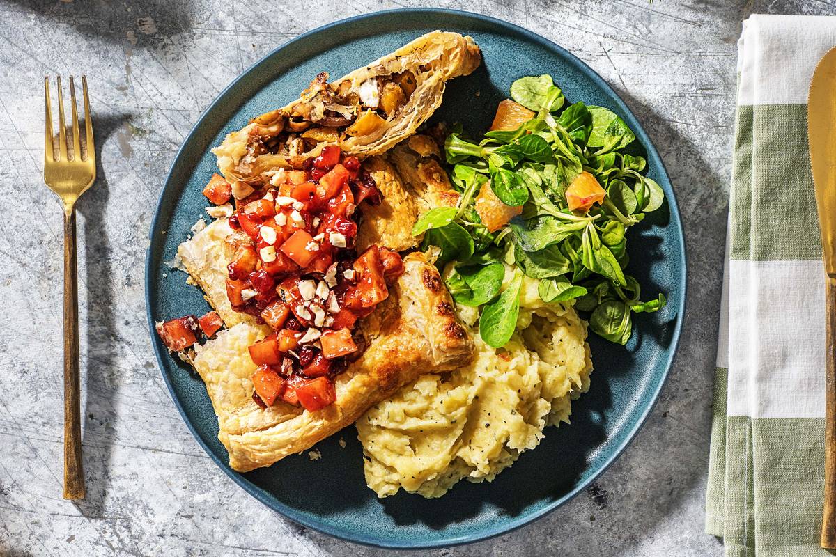 Wellington à la courge et au fromage de chèvre