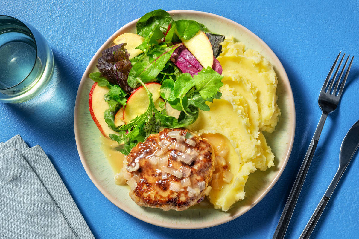 Salisbury Steak-Style Beef Patties and Mash Recipe HelloFresh