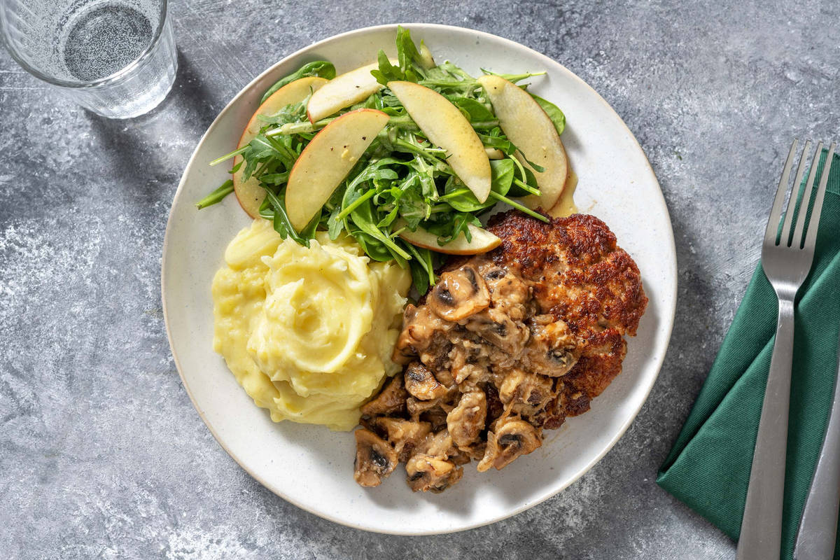 Pork Salisbury Steak and Mash