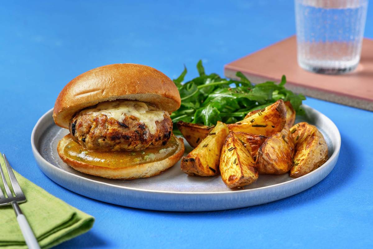 Pork and Apple Burger