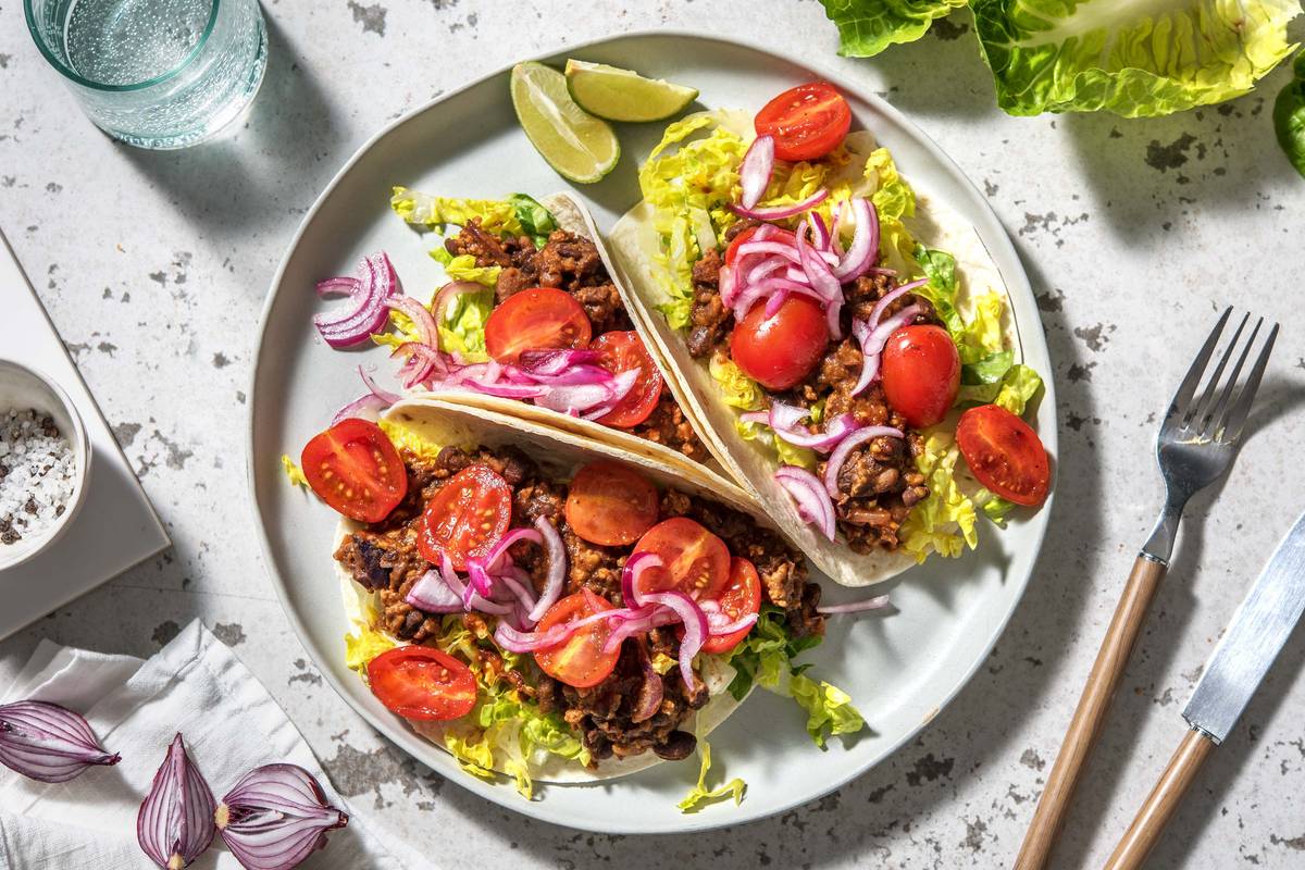 Pork and Black Bean Tacos