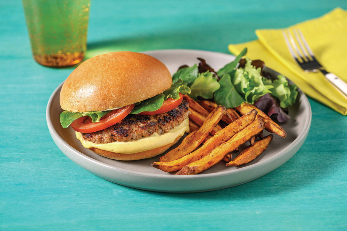 Garlic & Herb Pork Burgers