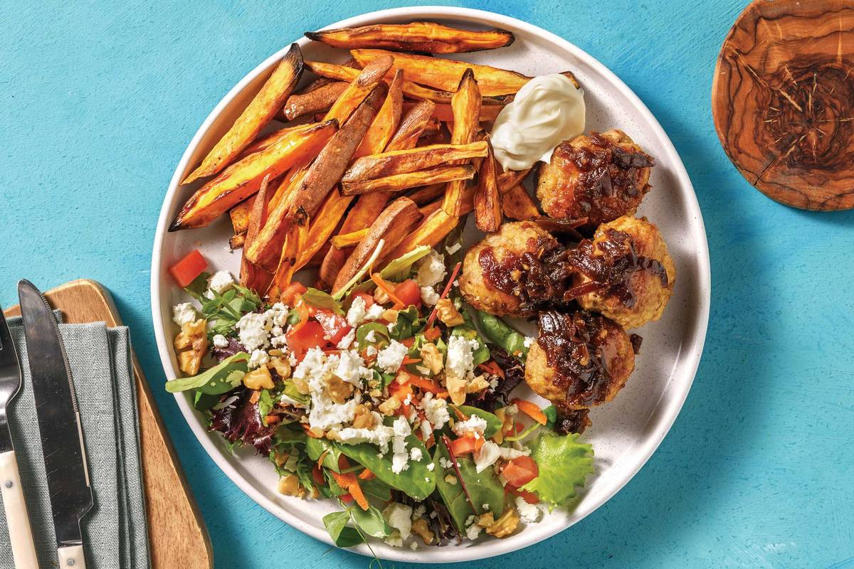 Double Pork & Caramelised Onion Rissoles