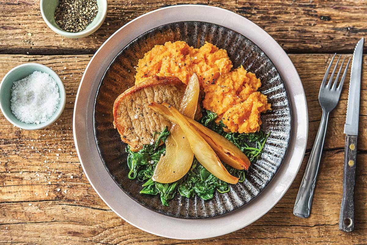 Pork & Caramelised Pear