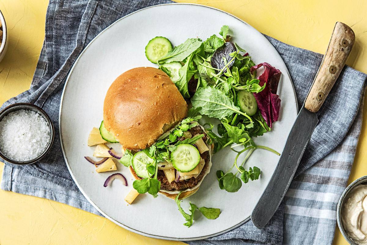 Pork Luau Burgers