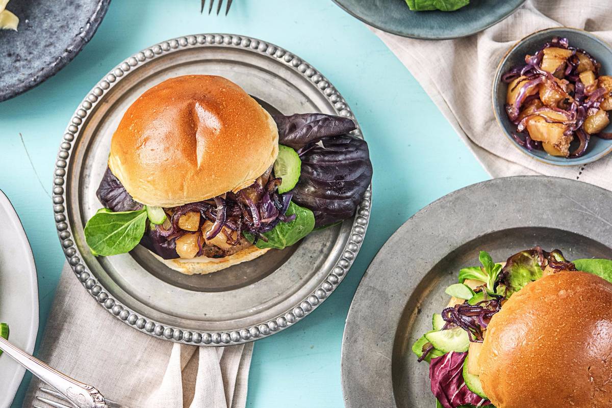 Pork Luau Burgers