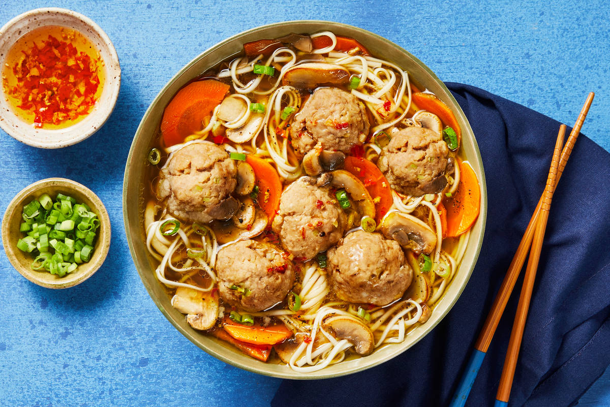 Pork Meatball & Mushroom Ramen