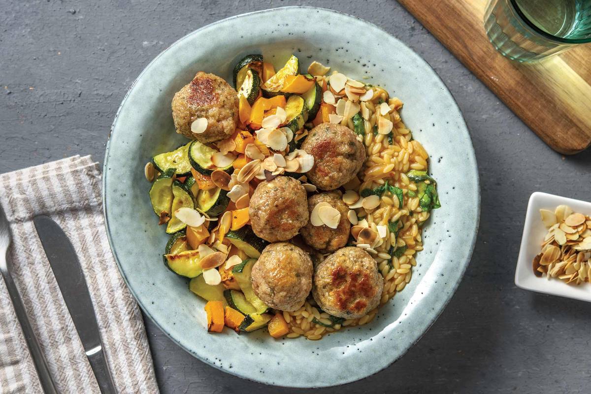 Pork Meatball & Pesto Risoni