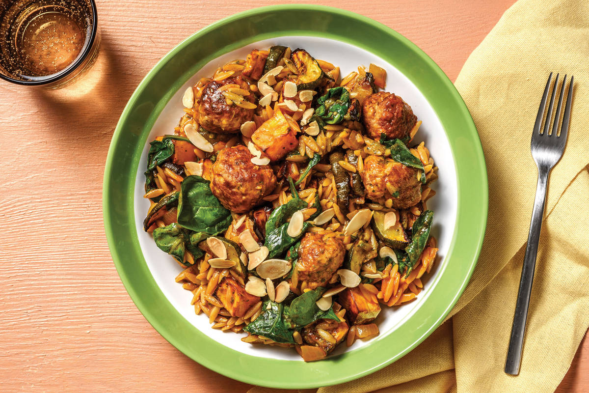 Pork Meatball & Pesto Risoni