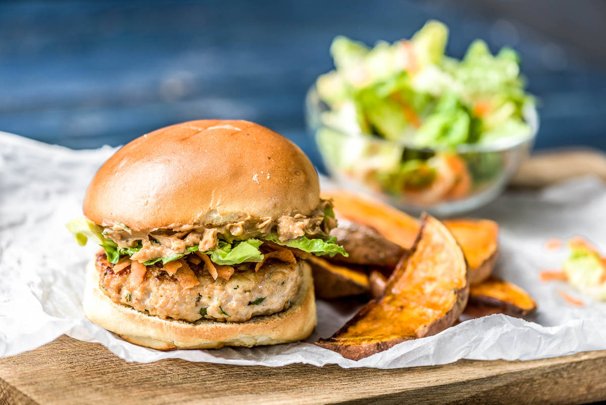 Pork Satay Burgers